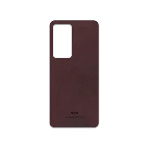MAHOOT Matte-Dark-Brown-Leather Cover Sticker for Xiaomi Poco F4 5G