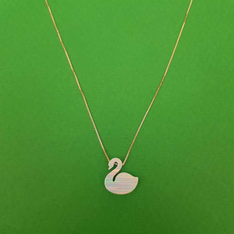 گردنبند نقره زنانه مدل قو