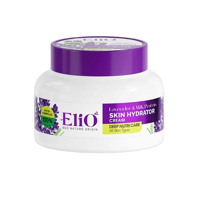 کرم مرطوب کننده دست و صورت الیو مدل اسطوخودوس و پروتئین شیر مناسب انواع پوست حجم 200 میلی لیتر