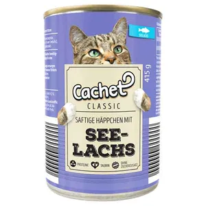 کنسرو گربه کچت  مدل ماهی مدل See-Lachs وزن 415 گرم