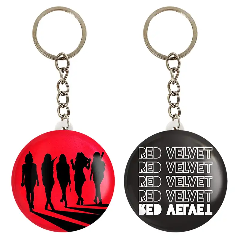 جاکلیدی خندالو مدل گروه رد ولوت Red Velvet کد 1969619693 مجموعه 2 عددی