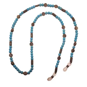 بند عینک مدل برنزی مهره فیروزه