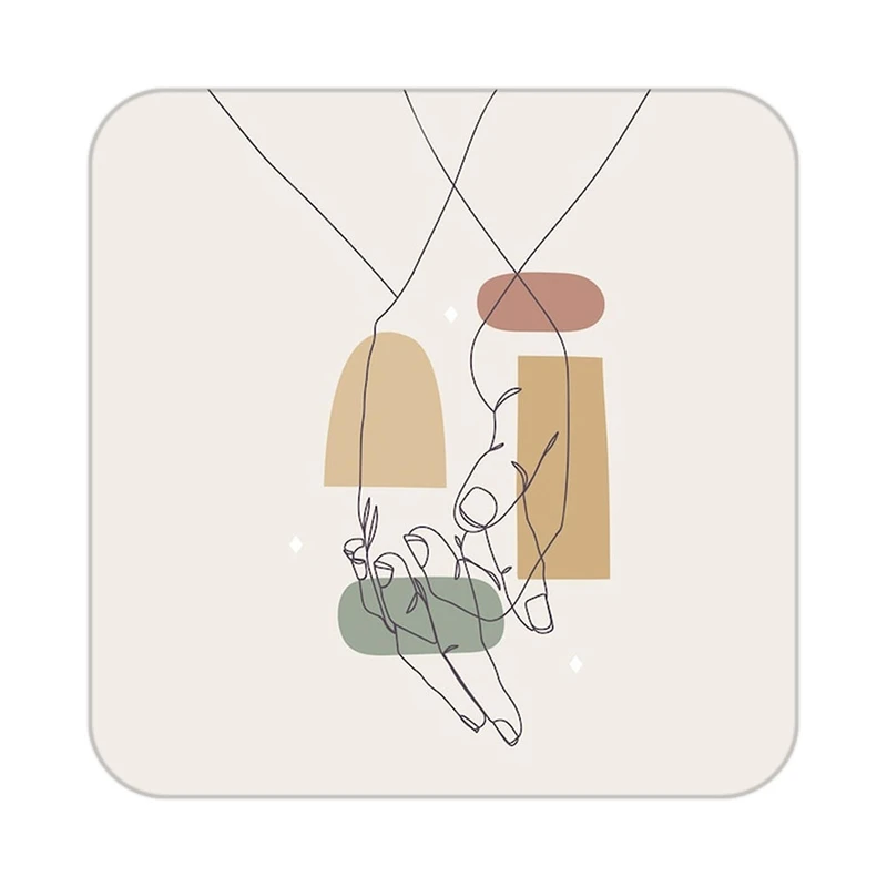 زیر لیوانی کاکتی طرح عاشقانه مدل mp37963