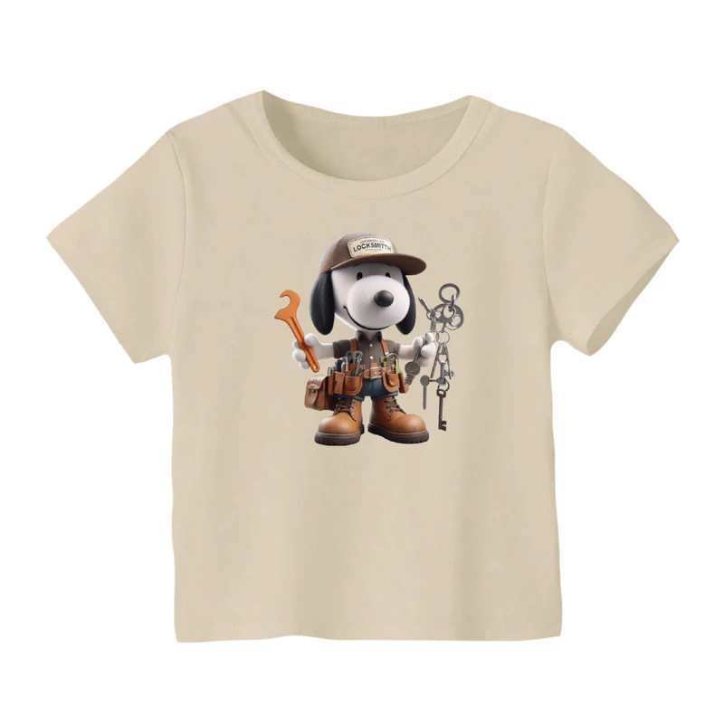 تی شرت آستین کوتاه بچگانه مدل اسنوپی کد ۷۹