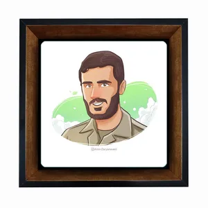 تابلو کاشی مبین ایده طرح شهید همت کد   X27  -  m791
