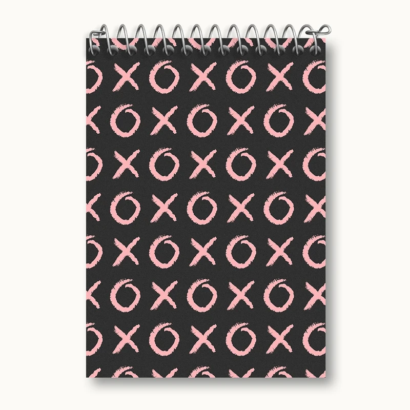 دفتر یادداشت 50 برگ خندالو مدل پترن XO کد N140