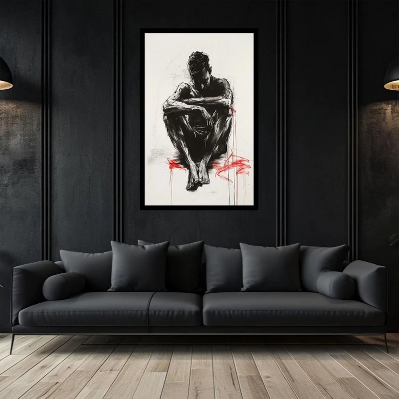 تابلو بکلیت طرح نقاشی و هنر دیجیتال حیوانات شیر مدل B-bu2840