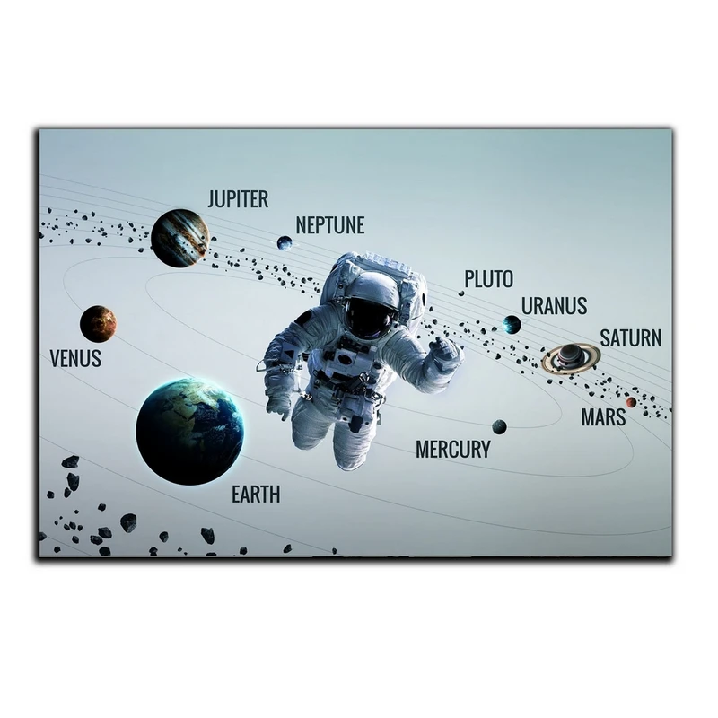 تابلو شاسی بکلیت طرح فضانورد و منظومه شمسی مدل SH-S4523