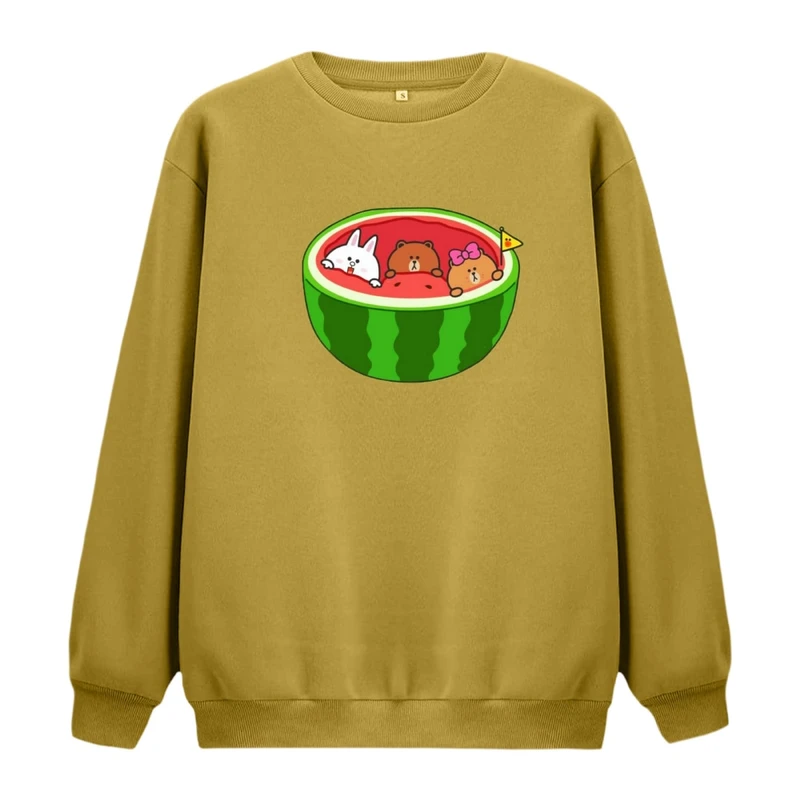 سویشرت زنانه مدل حیوانات و هندوانه یلدایی کد 1