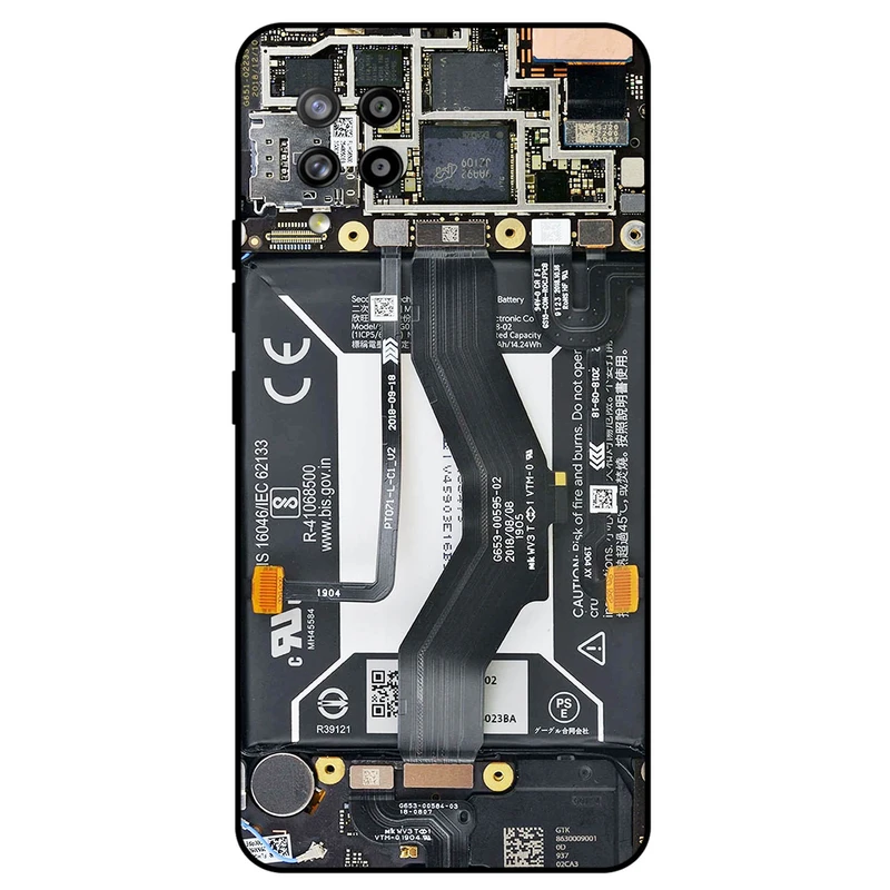 کاور مگافون طرح برد موبایل مدل 8004 مناسب برای گوشی موبایل سامسونگ Galaxy A42 5G         