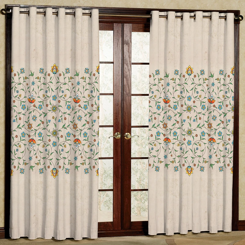 پرده مدل مخمل پانچی کد 163 سایز 140x280 سانتی متر