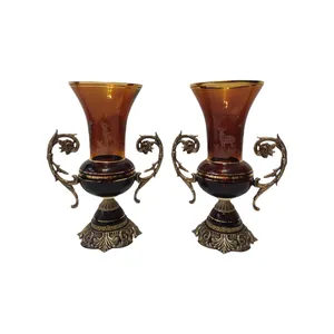 گلدان دکوری  کد G1322 مجموعه دو عددی