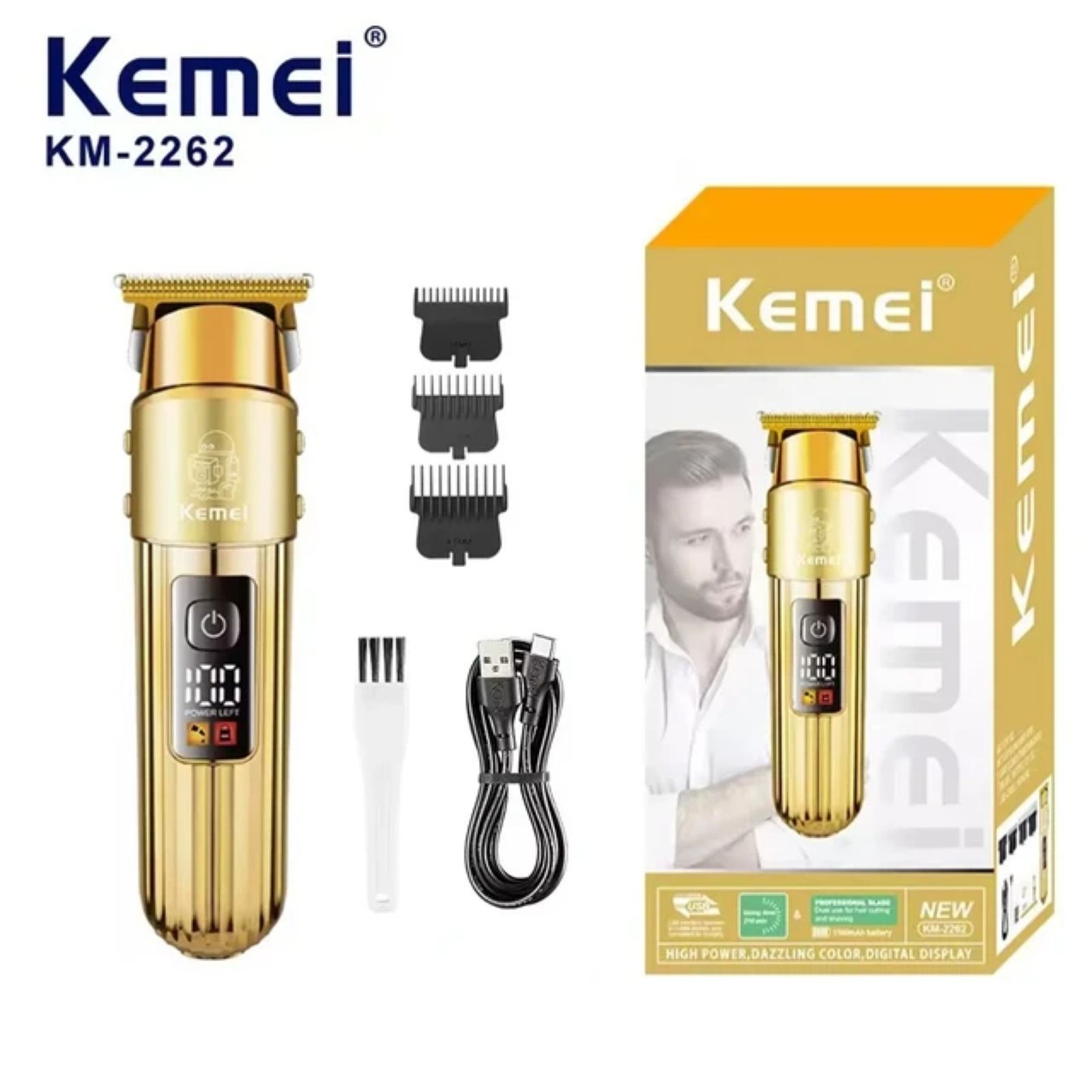 ماشین اصلاح موی سر و صورت کیمی مدل km-2262 -  - 4