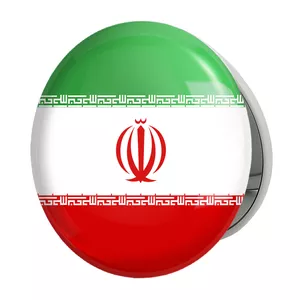 آینه جیبی خندالو طرح پرچم ایران مدل تاشو کد 20522 