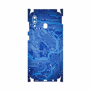 MAHOOT Blue Printed Circuit Board-FullSkin Cover Sticker for Samsung Galaxy M10s