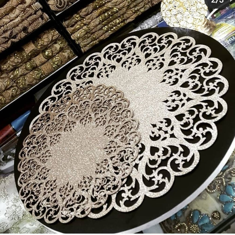 ست رومیزی 3 تکه طرح آرکاد مدل افشان کد 5331