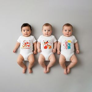 بادی آستین کوتاه نوزادی نیل کوک مدل ME and MOM مجموعه 3 عددی