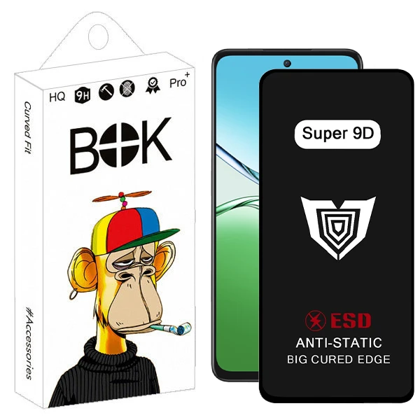 محافظ صفحه نمایش بوک مدل Super 9D Aura مناسب برای گوشی موبایل سامسونگ Galaxy a71 4G / oppo k13x / Mi 11T Pro