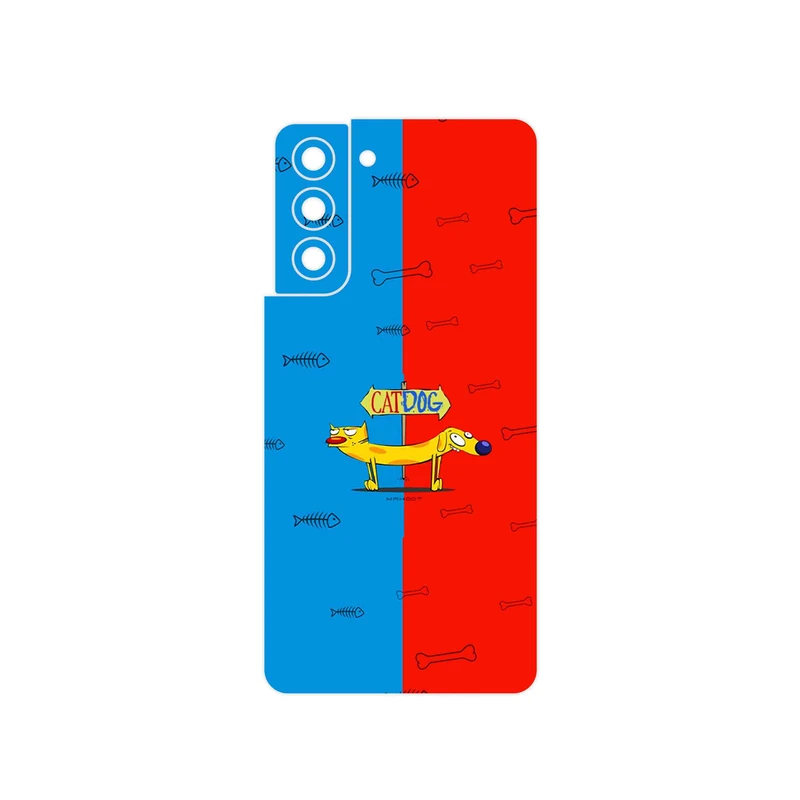 برچسب پوششی ماهوت مدل CatDog مناسب برای گوشی موبایل سامسونگ Galaxy S21 5G