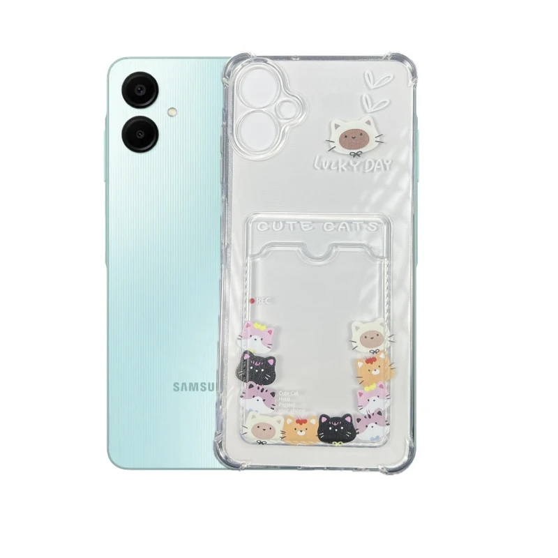 کاور طرح خانواده گربه ها مناسب برای گوشی موبایل سامسونگ Galaxy A06