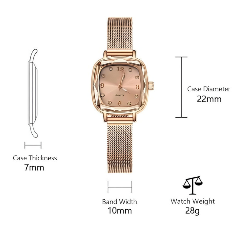 ساعت مچی عقربه ای زنانه مدل کلاسیک بند حصیری کد 1