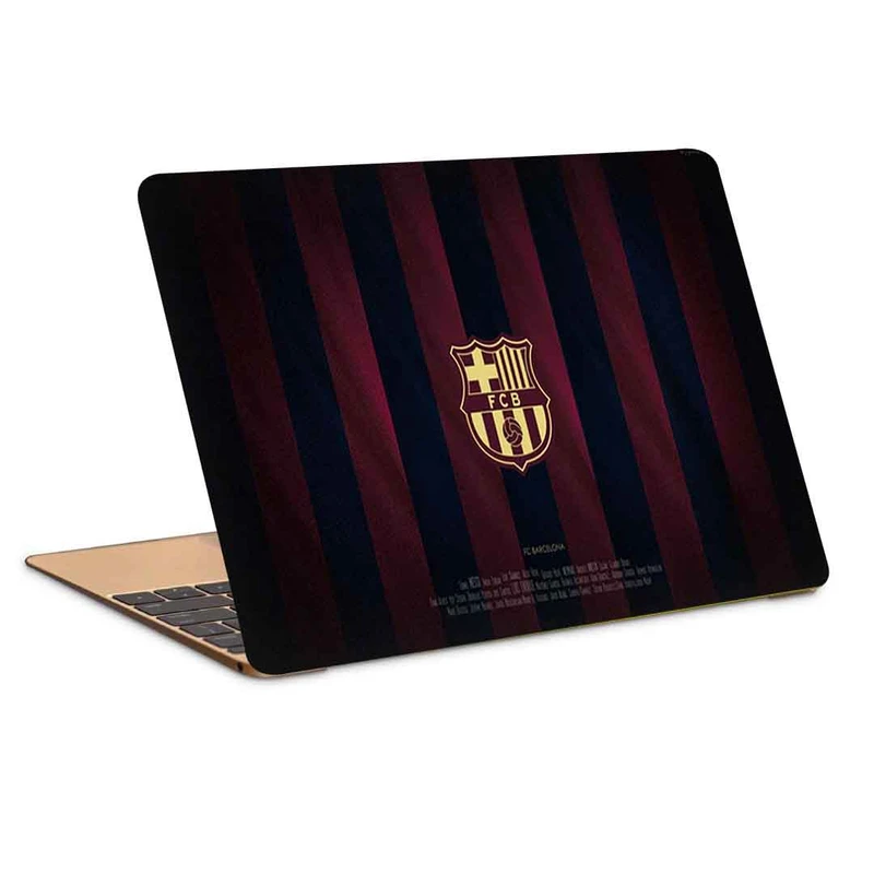 استیکر لپ تاپ طرح f.c barcelona 3کد c-277مناسب برای لپ تاپ 15.6 اینچ