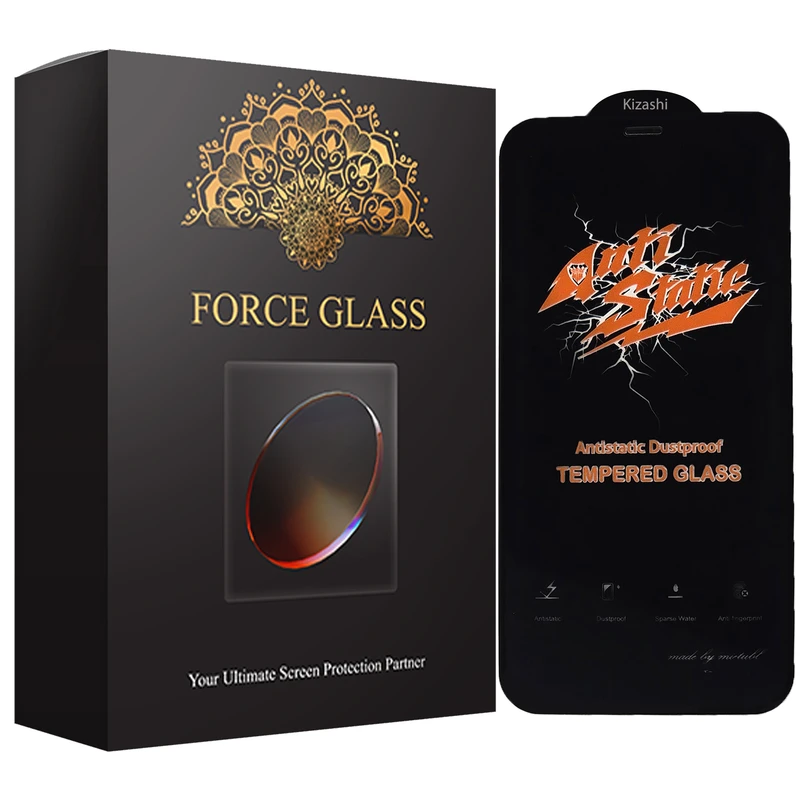 محافظ صفحه نمایش فورس گلس مدل KizaAntiAst مناسب برای گوشی موبایل اپل  iPhone 8 Plus