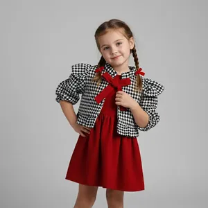 ست کت و سارافون دخترانه مدل EL40