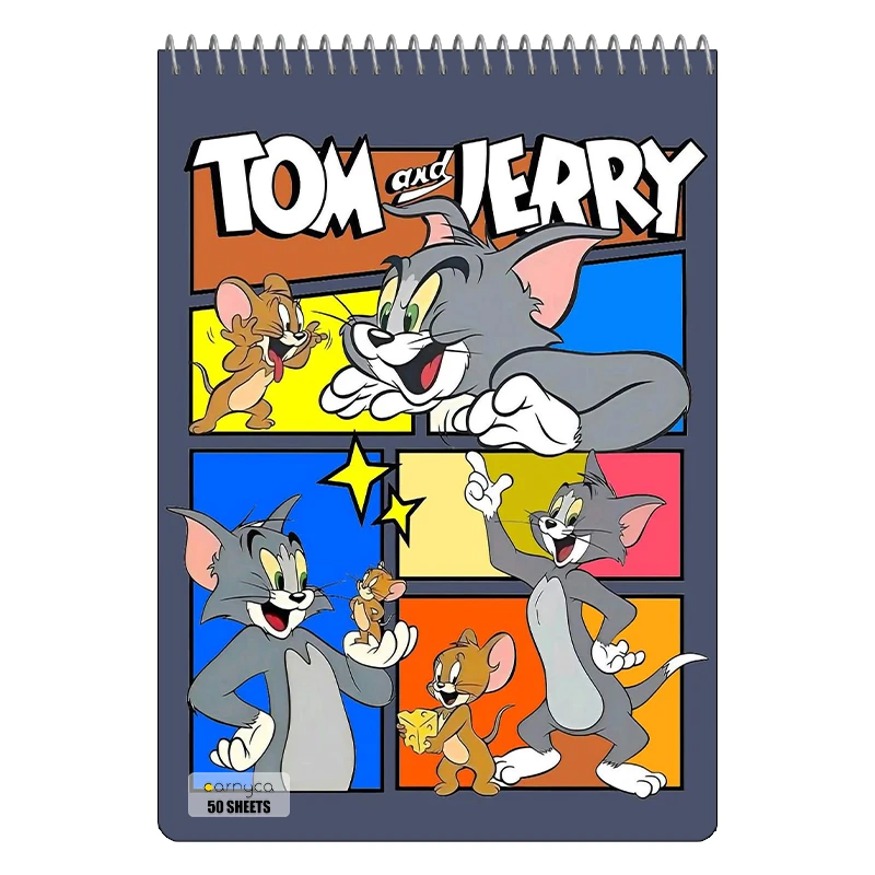 دفتر نقاشی 50 برگ سیمی کارنیکا طرح تام و جری tom & jerry کد 57485