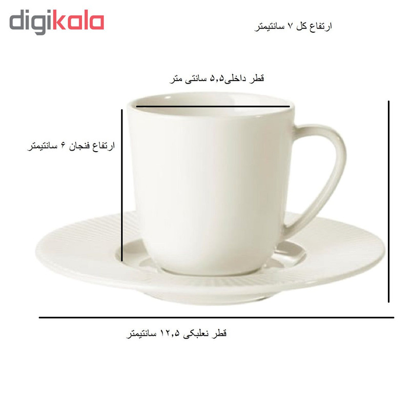 فنجان و نعلبکی ایکیا مدل Ofantligt