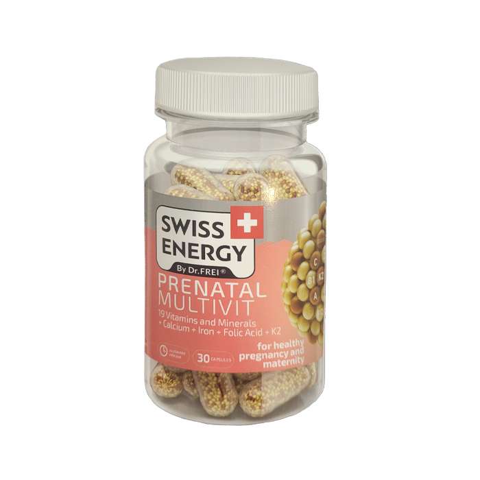 کپسول پریناتال مولتی ویت سوئیس انرژی بسته 30 عددی