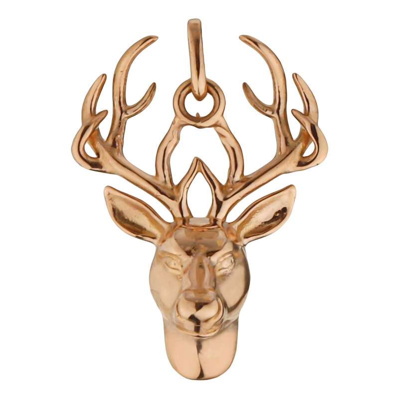 آویز گردنبند طلا 18 عیار زنانه طلای مستجابی مدل 50133 طرح گوزن