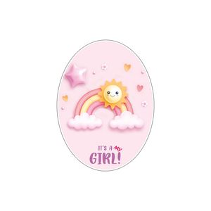 استیکر دیواری کودک گراسیپا مدل دختر من است کد 01