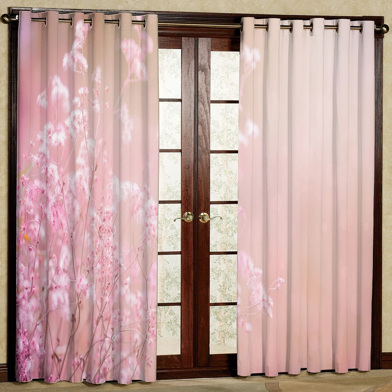  پرده بارمان دکور طرح قاصدک مدل هازان پانچی کد 43-2642 W سایز 140x200 سانتی متر