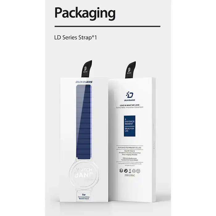 بند دوکس دوکیس مدل LD مناسب برای ساعت هوشمند سامسونگ Galaxy Watch5 44/40mm / Watch5 Pro 45mm