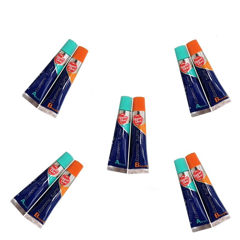 چسب دوقلو زیپر مدل P1 حجم 150 میلی لیتر  مجموعه 5 عددی