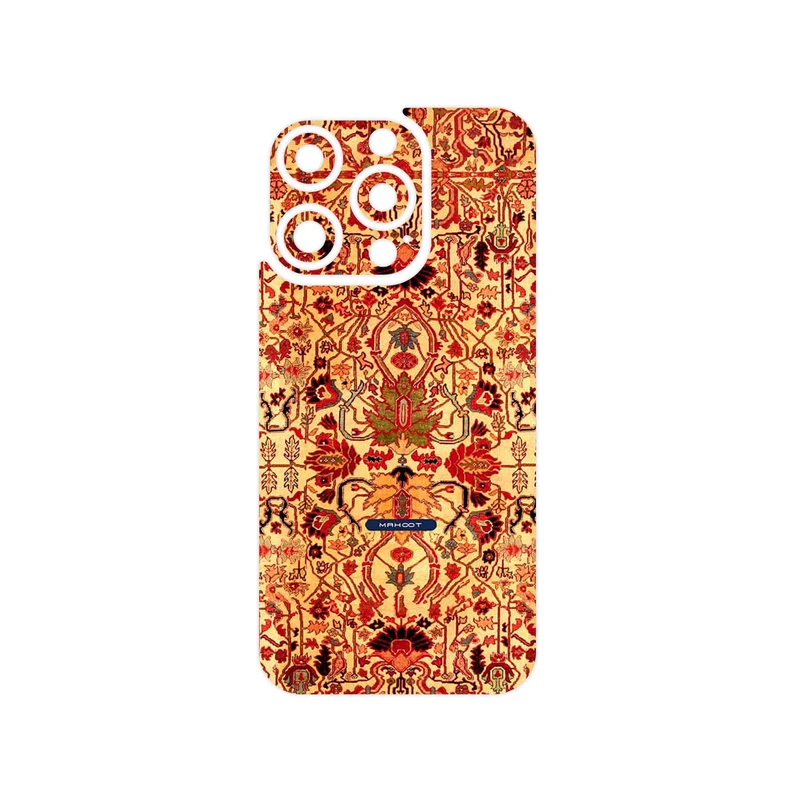 برچسب پوششی ماهوت مدل Persian_Carpet_Yellow مناسب برای گوشی موبایل اپل iPhone 15 Pro