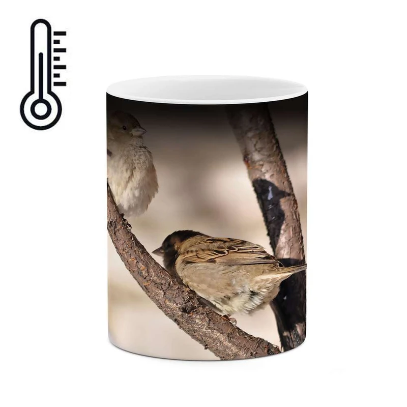 ماگ حرارتی کاکتی مدل گنجشک کد mgh10262