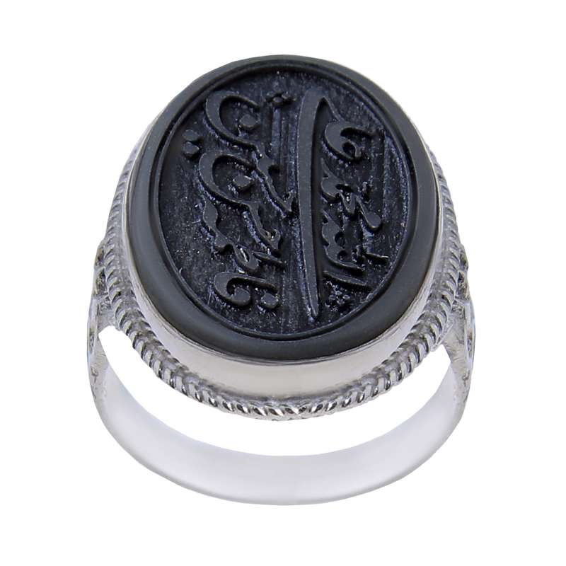 انگشتر نقره مردانه بازرگانی میلادی مدل حدید اصل کد AM_534