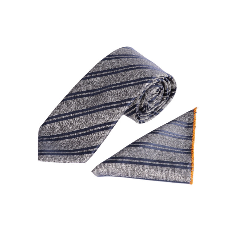ست کراوات و دستمال جیب مردانه نسن مدل کجراه T79