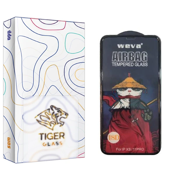 محافظ صفحه نمایش تایگر گلس مدل SAM2 Air Bag مناسب برای گوشی موبایل اپل iPhone XS Max