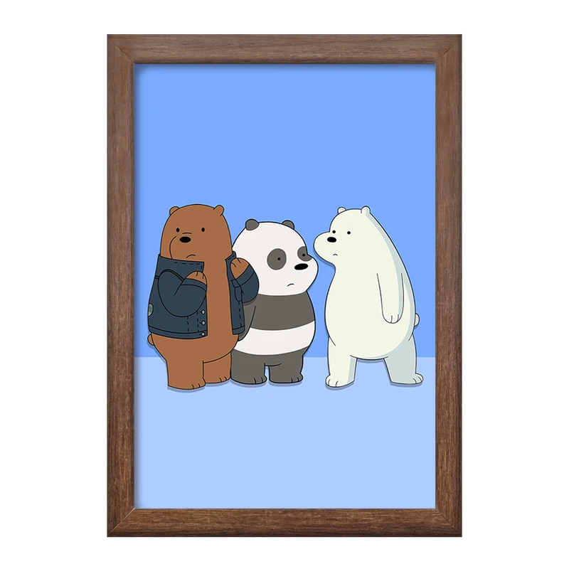 تابلو خندالو طرح انیمیشن سه خرس کله پوک کد 27643