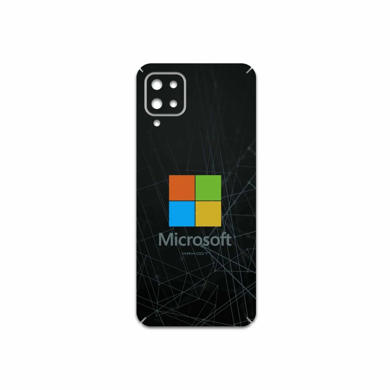 برچسب پوششی ماهوت مدل Microsoft-Logo مناسب برای گوشی موبایل سامسونگ Galaxy A12 Nacho