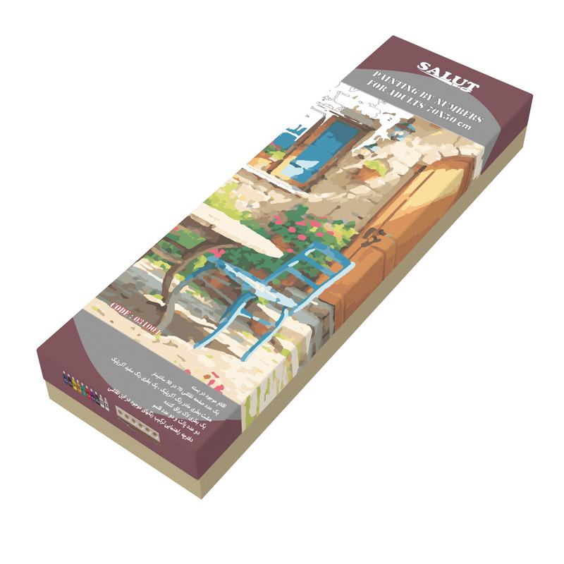 بسته رنگ آمیزی سالوت مدل آکرولیک کد 031004 مجموعه 18 عددی