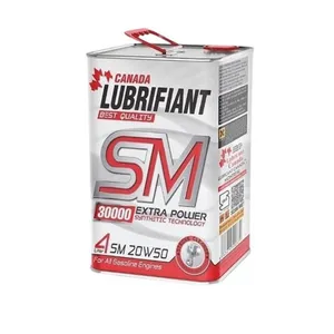 روغن موتور کانادا لوبریفنت مدل 20W50 SM حجم 4 لیتر