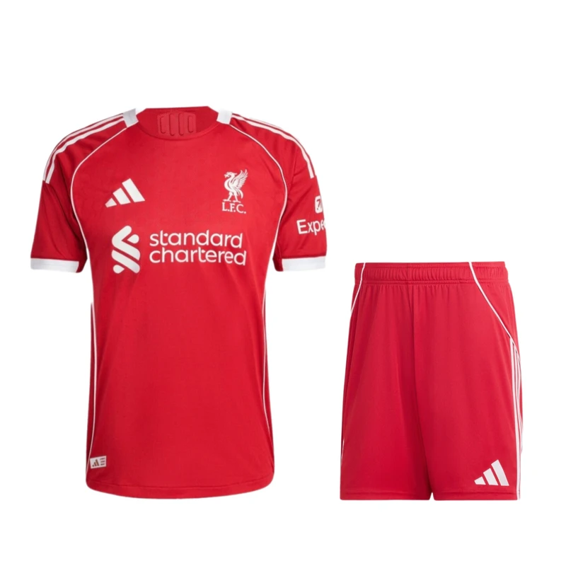ست تی‌شرت آستین کوتاه و شلوارک ورزشی مردانه مدل کیت لیورپول ۲۰۲۶