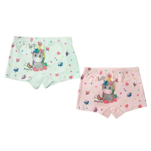 شورت دخترانه موپولو طرح اسب شاخ دار کد 1069 مجموعه 2 عددی