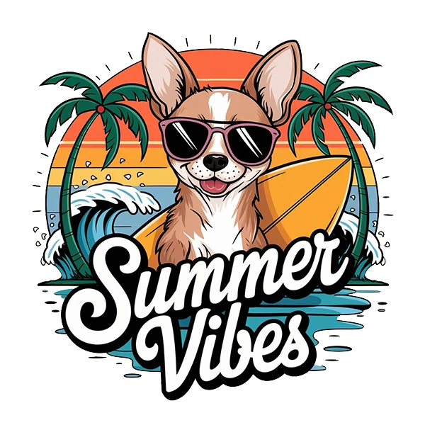 استیکر پارچه و لباس پاد آفرین طرح تابستون کد 1769