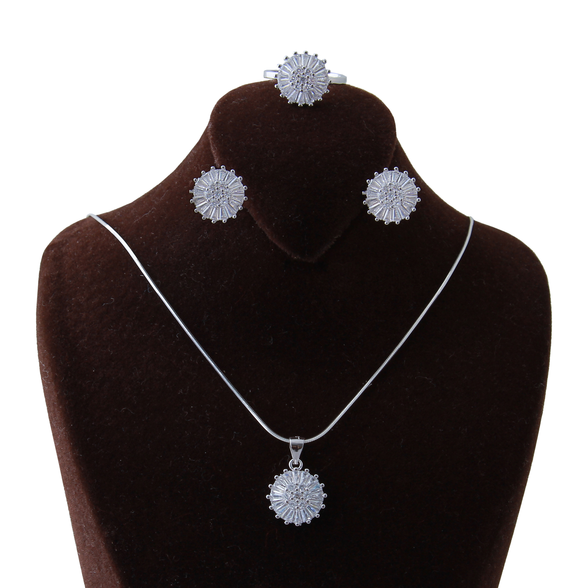  نیم ست نقره زنانه بازرگانی میلادی کد NTR_203