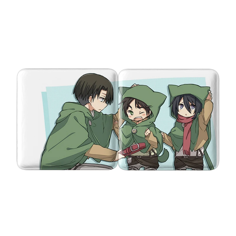 مگنت خندالو مدل میکاسا و ارن و لیوای انیمه اتک آن تایتان Attack On Titan کد A188 مجموعه 2 عددی